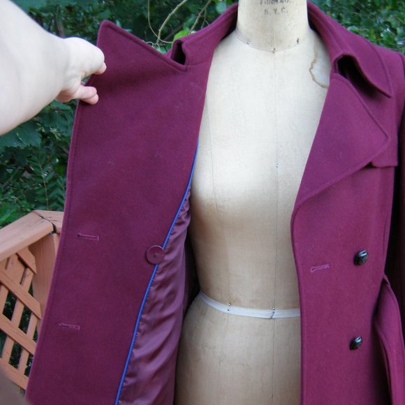 NEW size 8 Stunning VIA SPIGA short Dressy Coat w/Belt - Picture 11 of 15